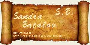 Sandra Batalov vizit kartica